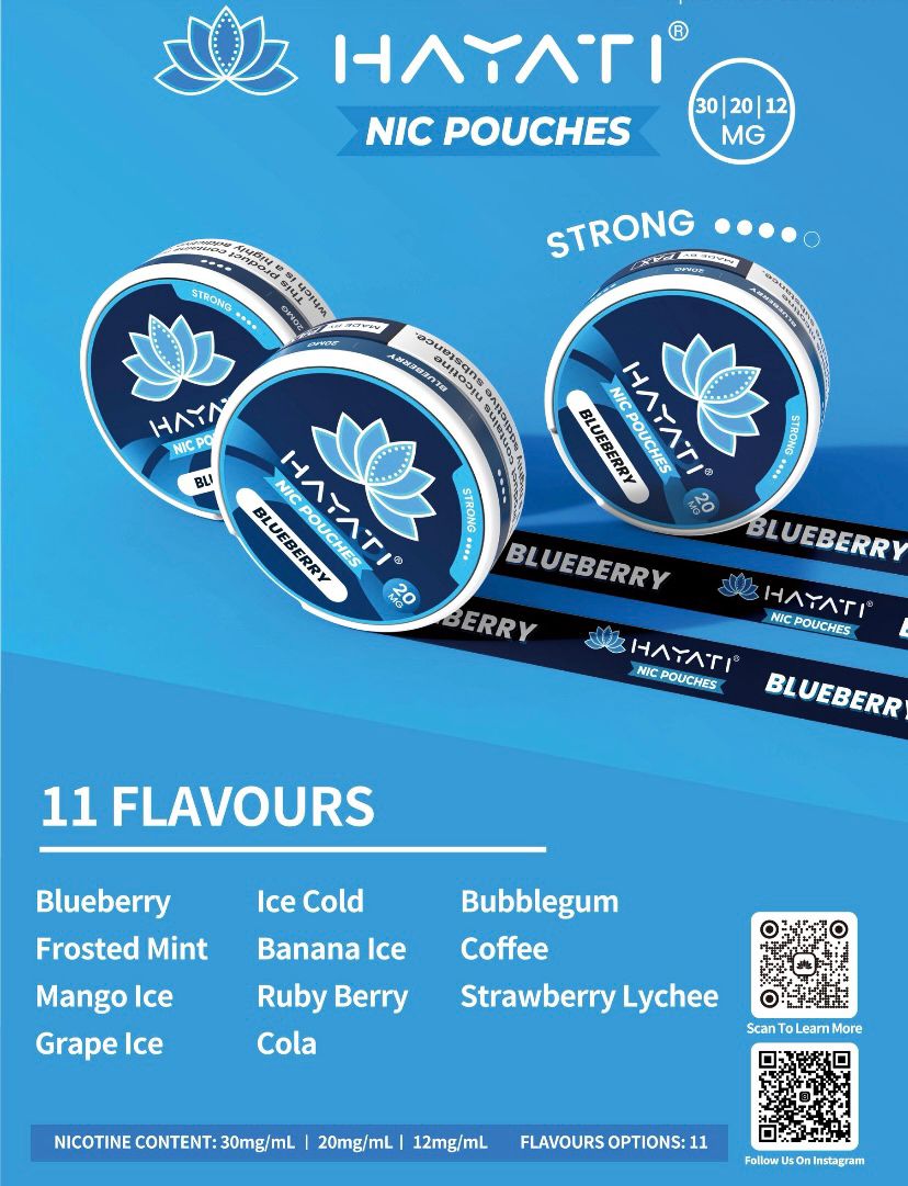 Hayati Nicotine Pouches Pack of 10 | Buy Tobacco-Free Nicotine Pouches UK