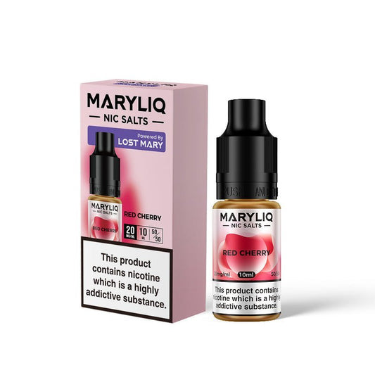 Lost Mary Maryliq Nic Salts 10ml - Box of 10 Red Cherry Flavour