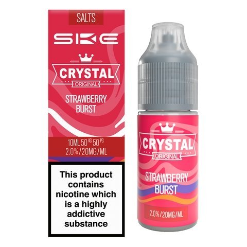 Ske Crystal Original Salts 10ml Nic Salts - Box of 10 Strawberry Burst Flavour