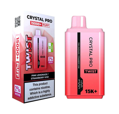 Crystal Pro Twist 15000 Puffs Prefilled Vape Kit - Box of 5