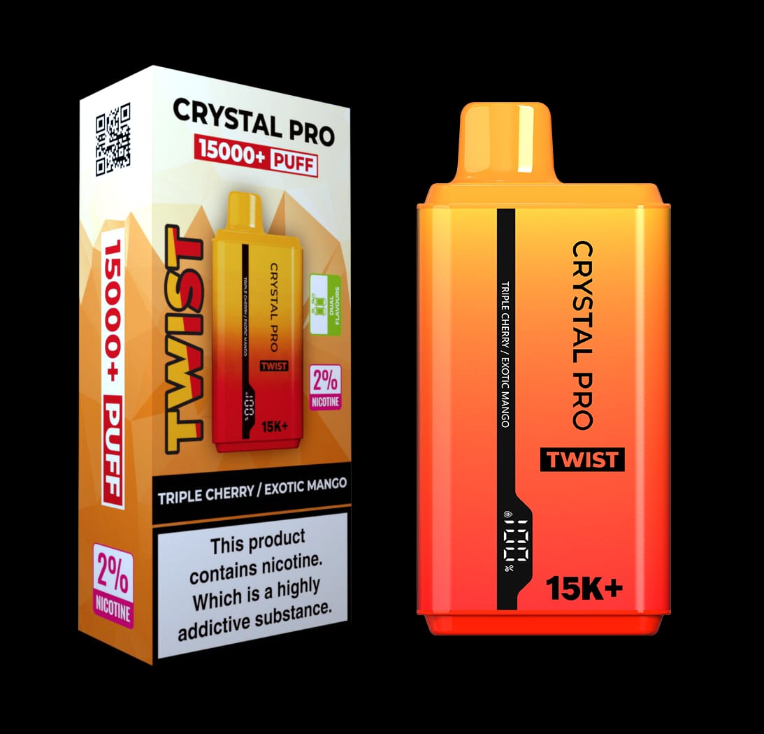 Crystal Pro Twist 15000 Disposable Vape - Box of 5 - Dual flavour