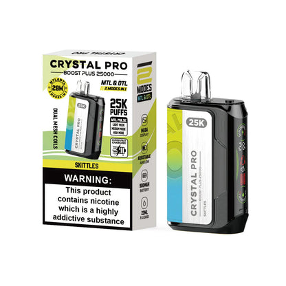 Crystal Pro Boost Plus 25000 Prefilled Vape Pod Kit - Box of 5