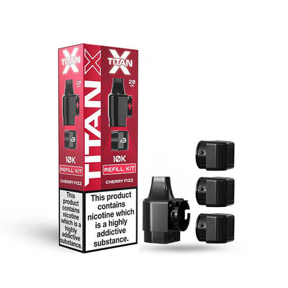 Titan X 10K Prefilled Replacement Pods - Box of 10