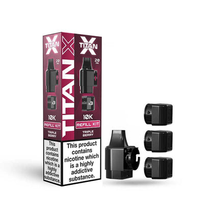 Titan X 10K Prefilled Replacement Pods - Box of 10