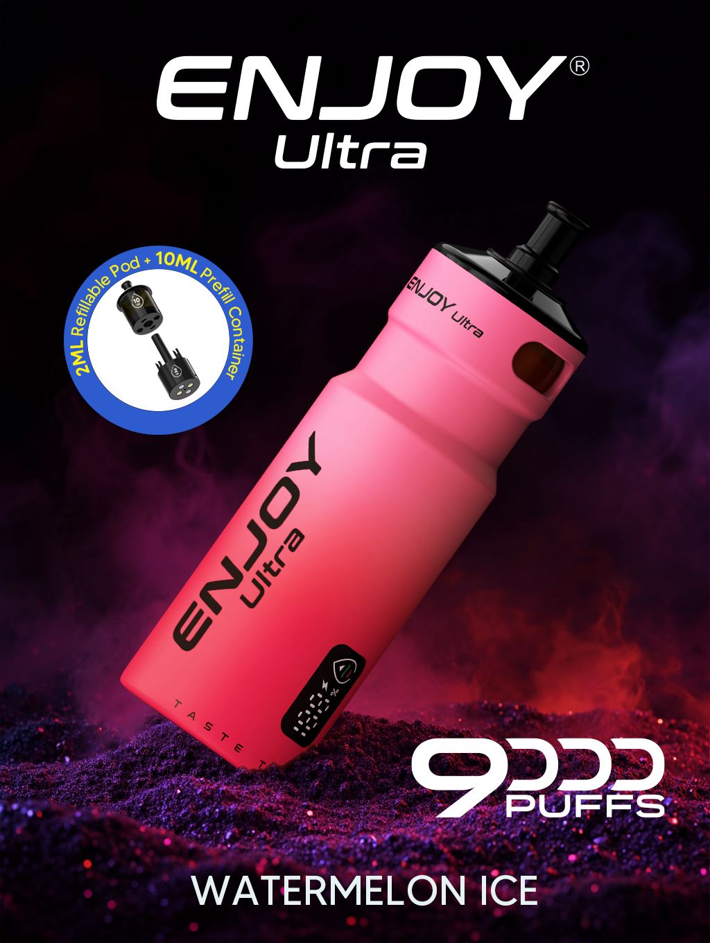 Enjoy Ultra 9000 Puffs Refilled Vape Kit - Box of 5