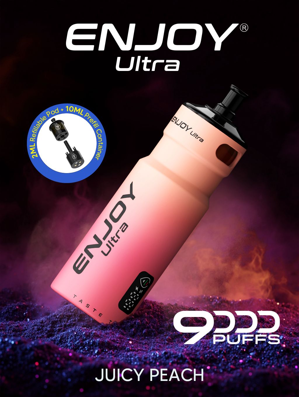 Enjoy Ultra 9000 Puffs Refilled Vape Kit - Box of 5