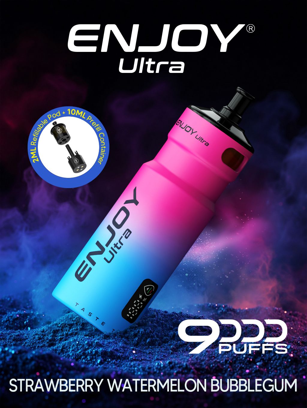 Enjoy Ultra 9000 Puffs Refilled Vape Kit - Box of 5
