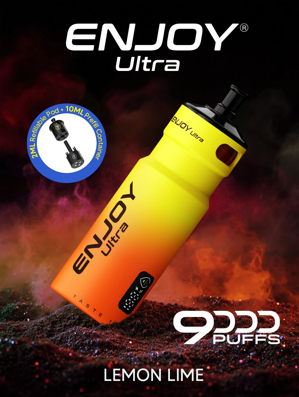 Enjoy Ultra 9000 Puffs Refilled Vape Kit - Box of 5