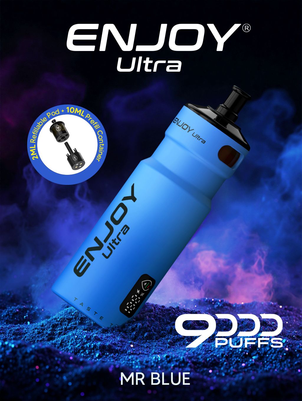 Enjoy Ultra 9000 Puffs Refilled Vape Kit - Box of 5