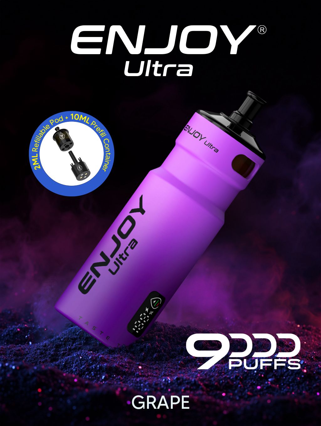 Enjoy Ultra 9000 Puffs Refilled Vape Kit - Box of 5