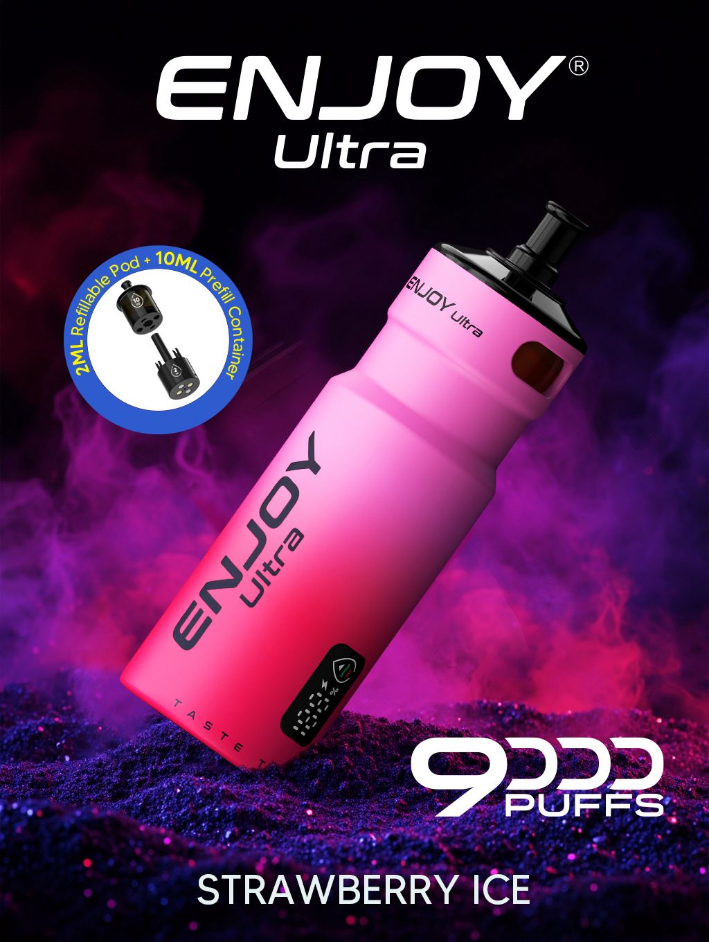 Enjoy Ultra 9000 Puffs Refilled Vape Kit - Box of 5