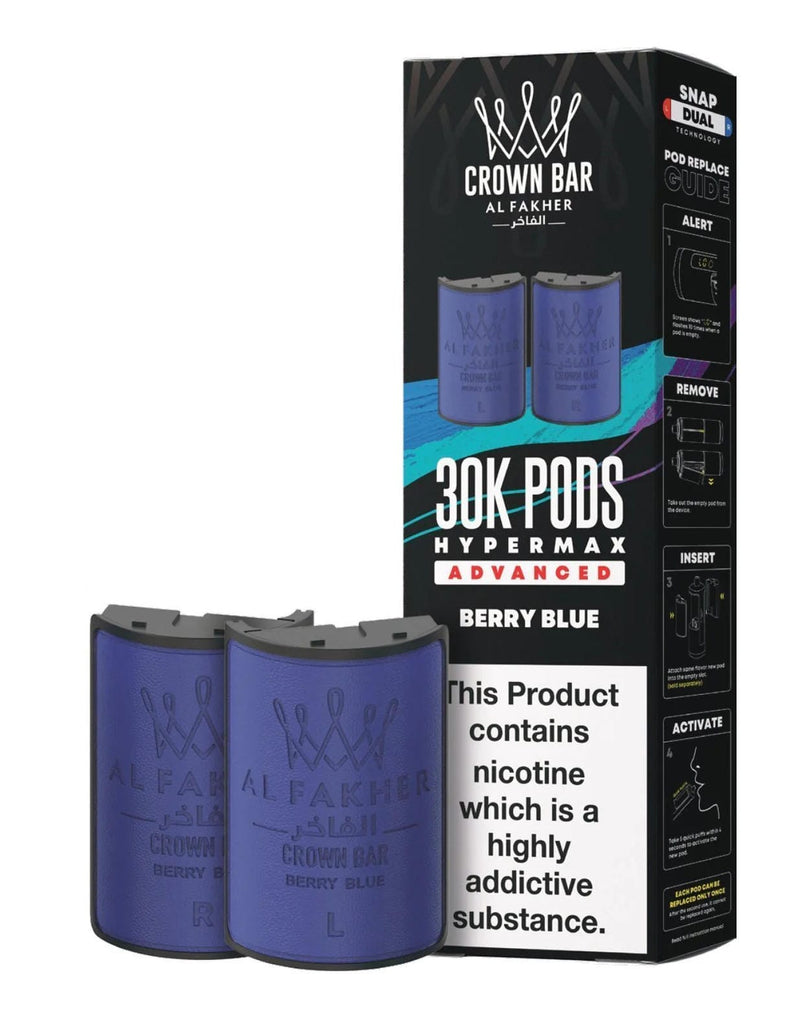 Al Fakher Crown Bar 30K Hypermax Refills Pods - Box of 5
