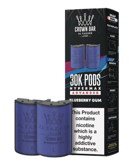 Image Of Al Fakher Crown Bar 30K Hypermax Refills Pods - Box of 5