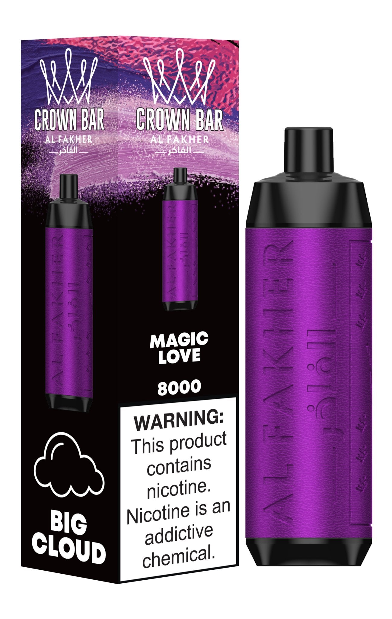 Al Fakher Crown Bar 8000 Puffs Pre-Filled Vape - Box of 10