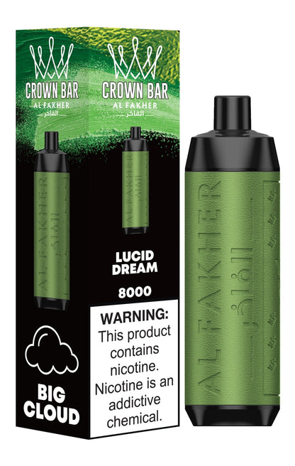 Al Fakher Crown Bar 8000 Puffs Pre-Filled Vape - Box of 10