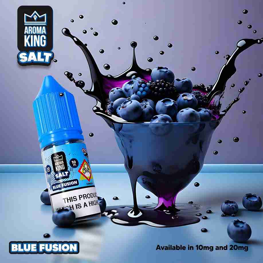 Aroma King Nic Salts 10ml E - liquids - Box of 10 with Blue fusion flavour