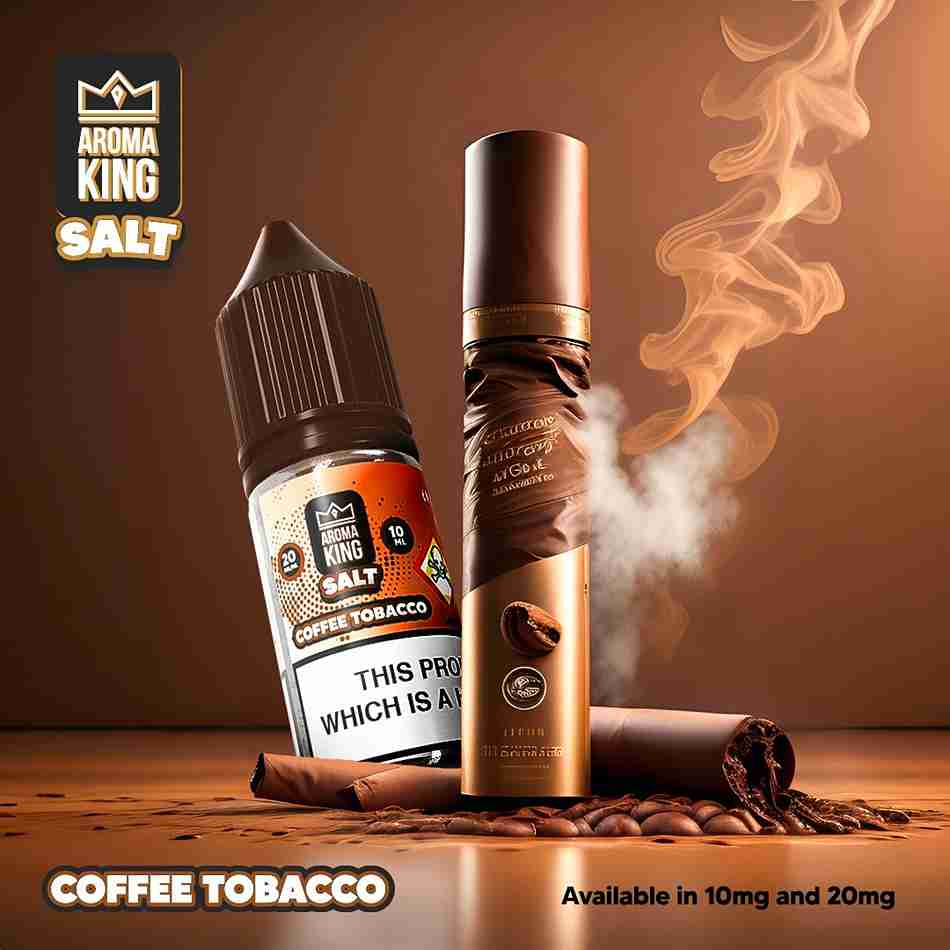 Aroma King Nic Salts 10ml E - liquids - Box of 10 Coffee Tobacco flavour