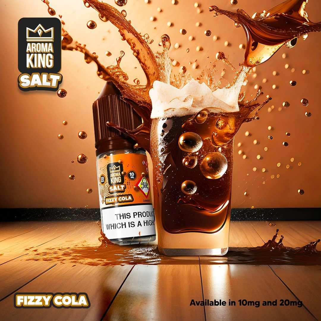 Aroma King Nic Salts 10ml E - liquids - Box of 10 Fizzy Cola flavour