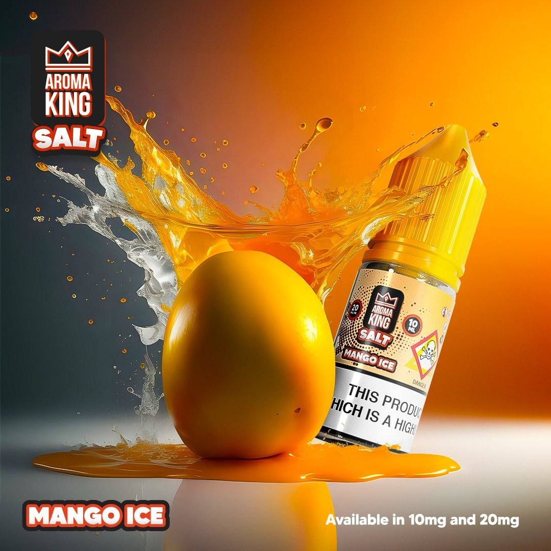 Aroma King Nic Salts 10ml E - liquids - Box of 10 Mango Ice flavour