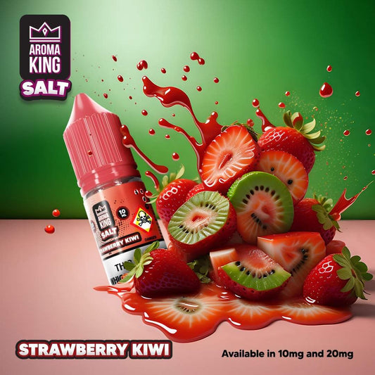 Aroma King Nic Salts 10ml E - liquids - Box of 10 Strawberry Kiwi flavour