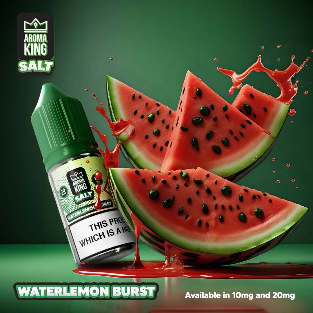 Aroma King Nic Salts 10ml E - liquids - Box of 10 Watermelon Burst flavour
