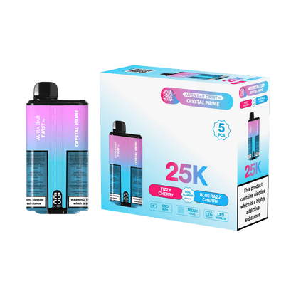 Aura Bar Twist 25000 Puffs by Crystal Prime - Box of 5