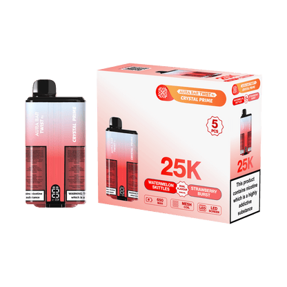 Aura Bar Twist 25000 Puffs by Crystal Prime - Box of 5