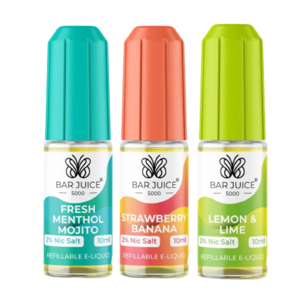 Bar Juice 5000 10ml Nic Salts E-liquids - Box of 10