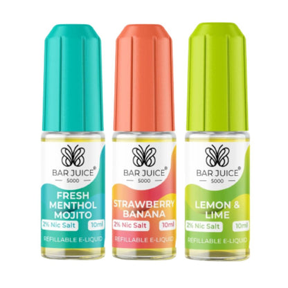 Bar Juice 5000 10ml Nic Salts E-liquids - Box of 10