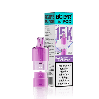 Big Bar 15000 Pro Prefilled Refill Pods Pack of 5 - Wholesale Price !