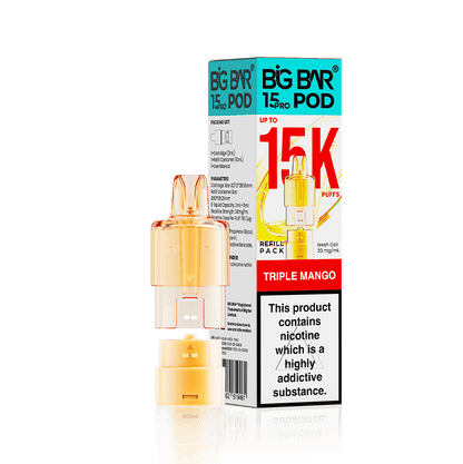 Big Bar 15000 Pro Prefilled Refill Pods Pack of 5 - Wholesale Price !