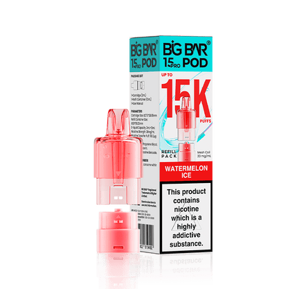 Big Bar 15000 Pro Prefilled Refill Pods Pack of 5 - Wholesale Price !