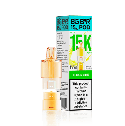 Big Bar 15000 Pro Prefilled Refill Pods Pack of 5 - Wholesale Price !