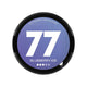 77 Blueberry Ice 10.4mg strength nicotine pouches, 20 pieces, in a round blue container