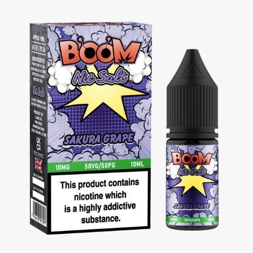 Boom Nic Salts 10ml E - liquids - Box of 10