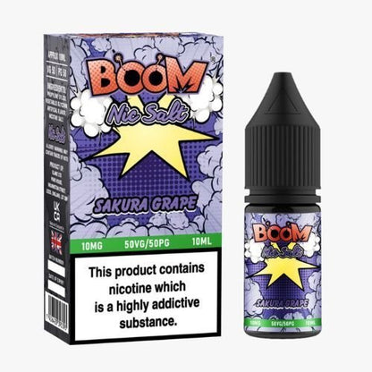 Boom Nic Salts 10ml E - liquids - Box of 10