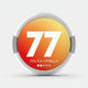 77 Cola & Vanilla nicotine pouches, available in 5.2mg or 10.4mg, 20 pouches per pack, vibrant red and orange packaging.