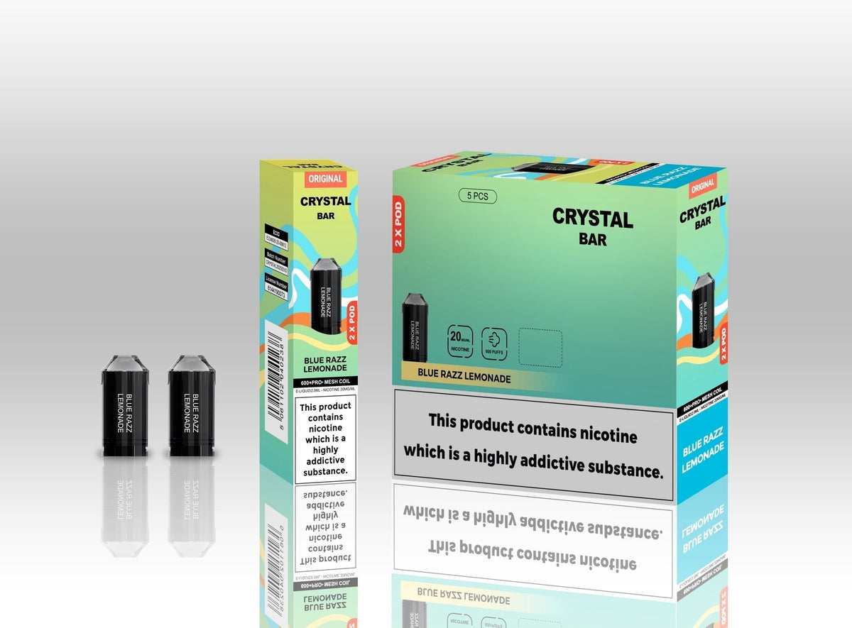 Crystal Bar Original 600 Replacement Pods Pack of 10 - Wholesale Price !