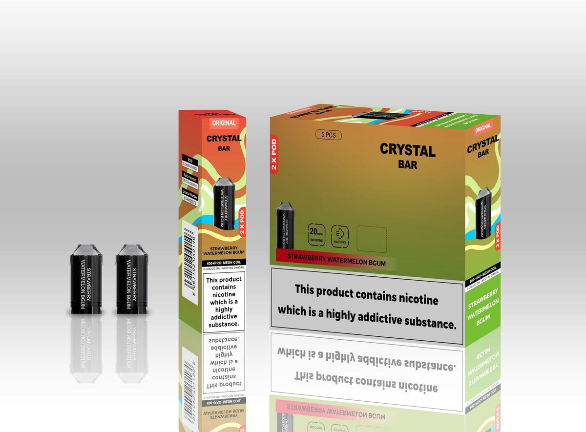 Crystal Bar Original 600 Replacement Pods Pack of 10 - Wholesale Price !
