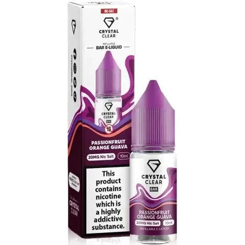 Crystal Clear Nic Salts 10ml - Pack of 10