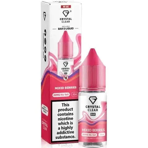 Crystal Clear Nic Salts 10ml - Pack of 10