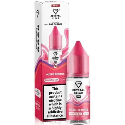 Crystal Clear Nic Salts 10ml - Pack of 10