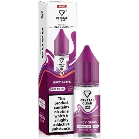 Crystal Clear Nic Salts 10ml - Pack of 10