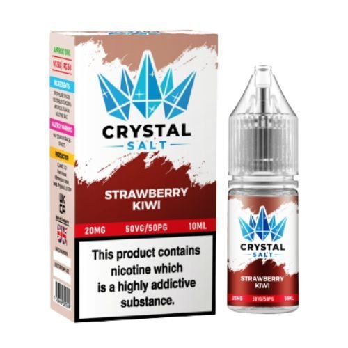 Crystal Nic Salt 10ml Pack of 5, Strawberry Kiwi Flavour