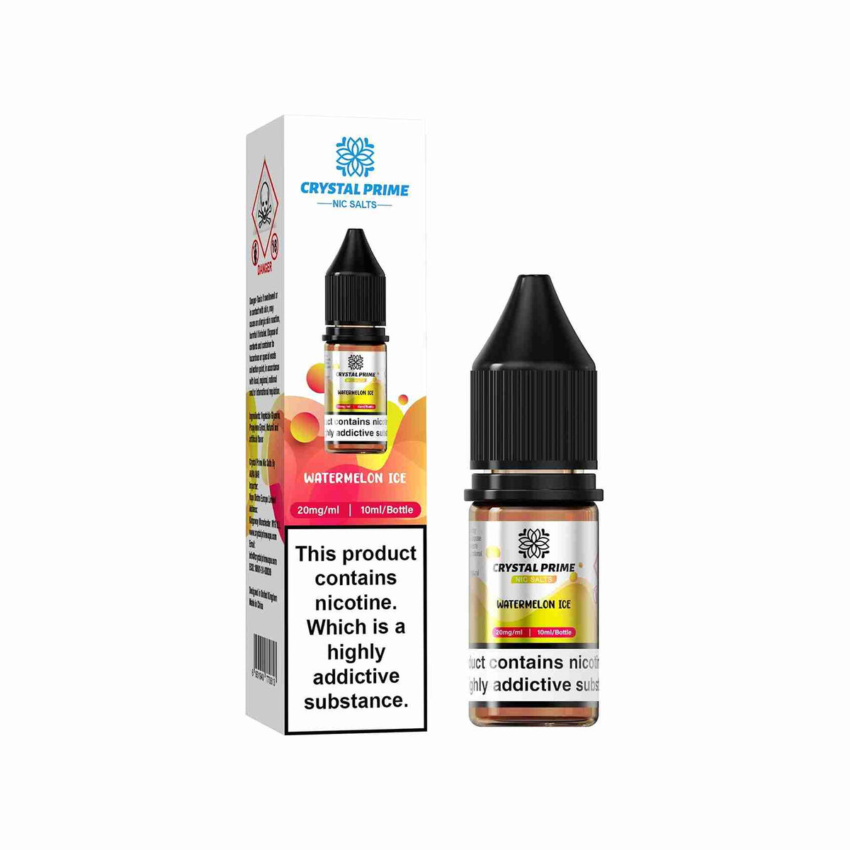 Crystal Prime 7000 Nic Salts 10ml Box of 10 - with Watermelon Ice flavour