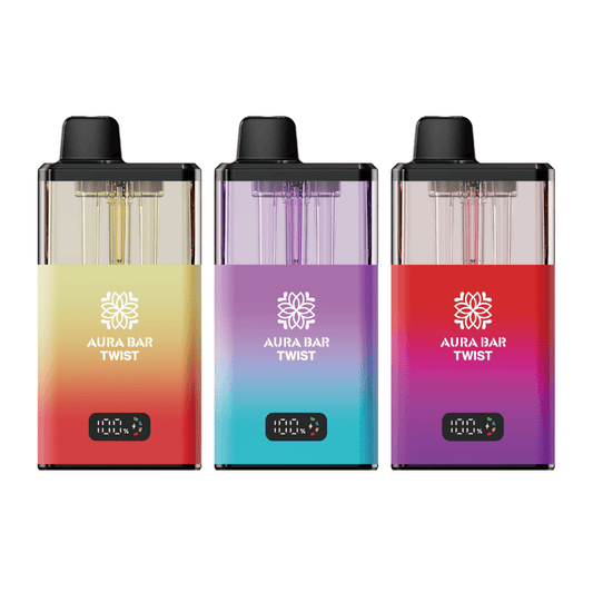 Crystal Prime Aura Bar Twist 40k Prefilled Pod Kit | Box of 5