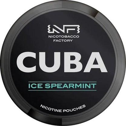 Cuba Nicotine Pouches Nicopods Pack of 10, Ice Spearmint Flavour