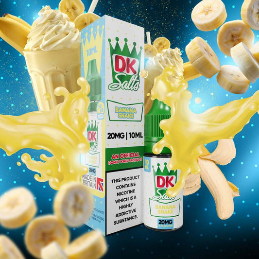 DK Salts E - Liquid 10ml 20MG Nic Salt Box of 10 - with Banana Shake flavour #No1-vape-wholesale#