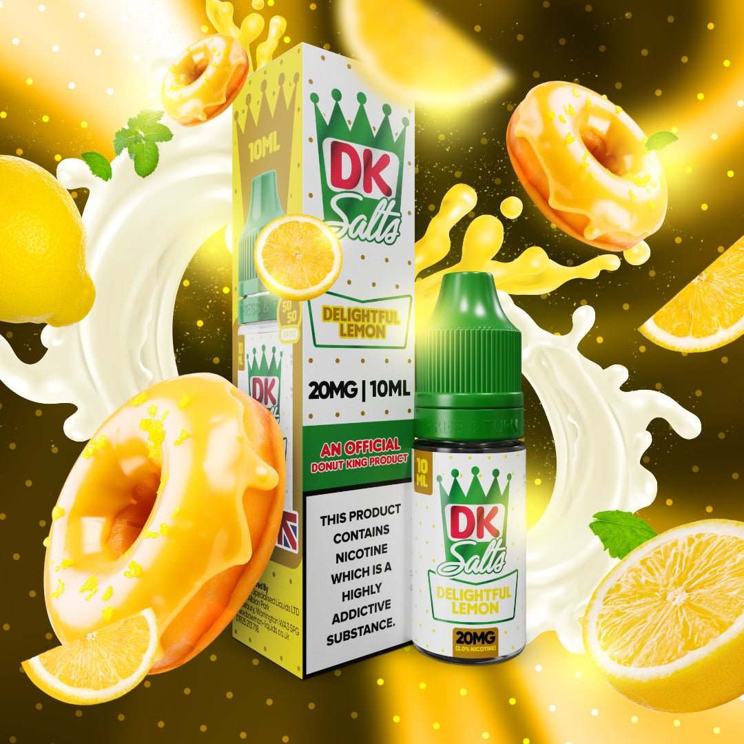 DK Salts E - Liquid 10ml 20MG Nic Salt Box of 10 - with Delightful Lemon  #No1-vape-wholesale#
