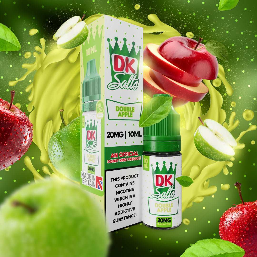 DK Salts E - Liquid 10ml 20MG Nic Salt Box of 10 - with Double Apple #No1-vape-wholesale#